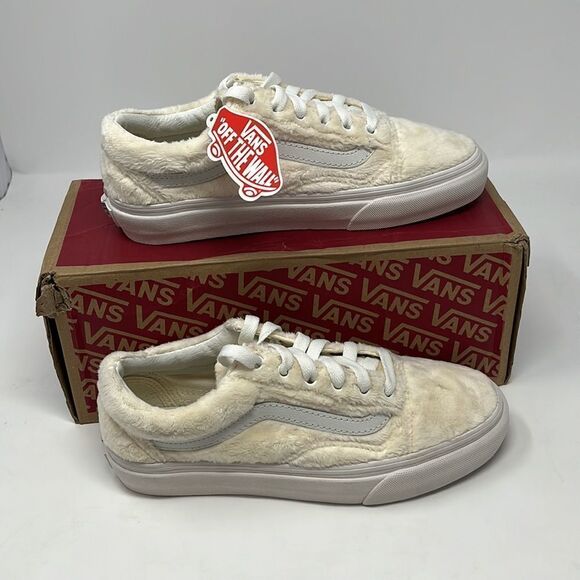 Vans Old Skool Sherpa Turtledove Sneakers Women’s Size 7 Men’s 5.5 - Picture 4 of 8